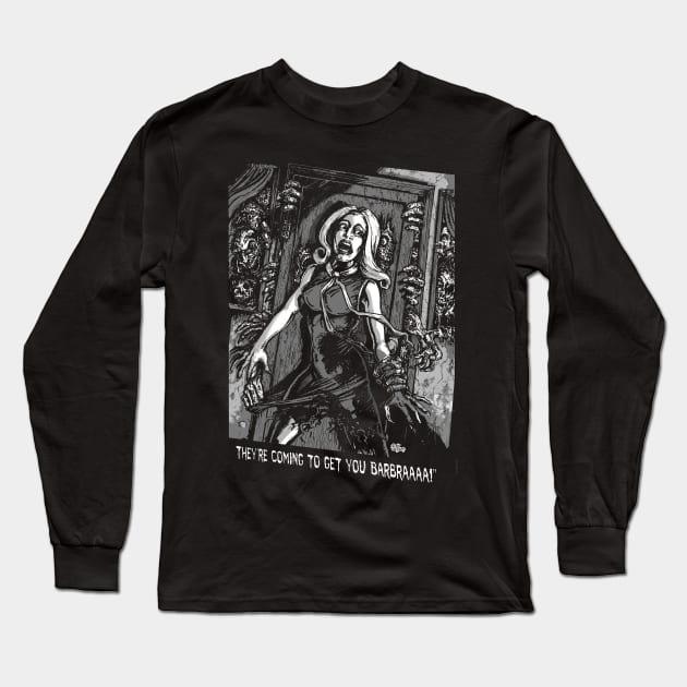 House of Zombies Long Sleeve T-Shirt by monstermangraphic